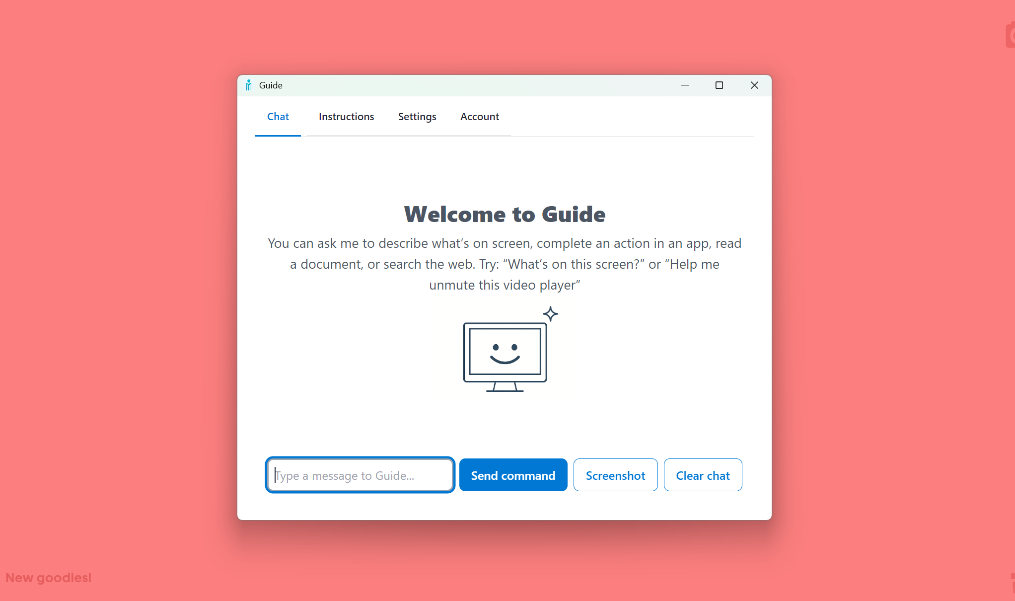 Screenshot of Guide